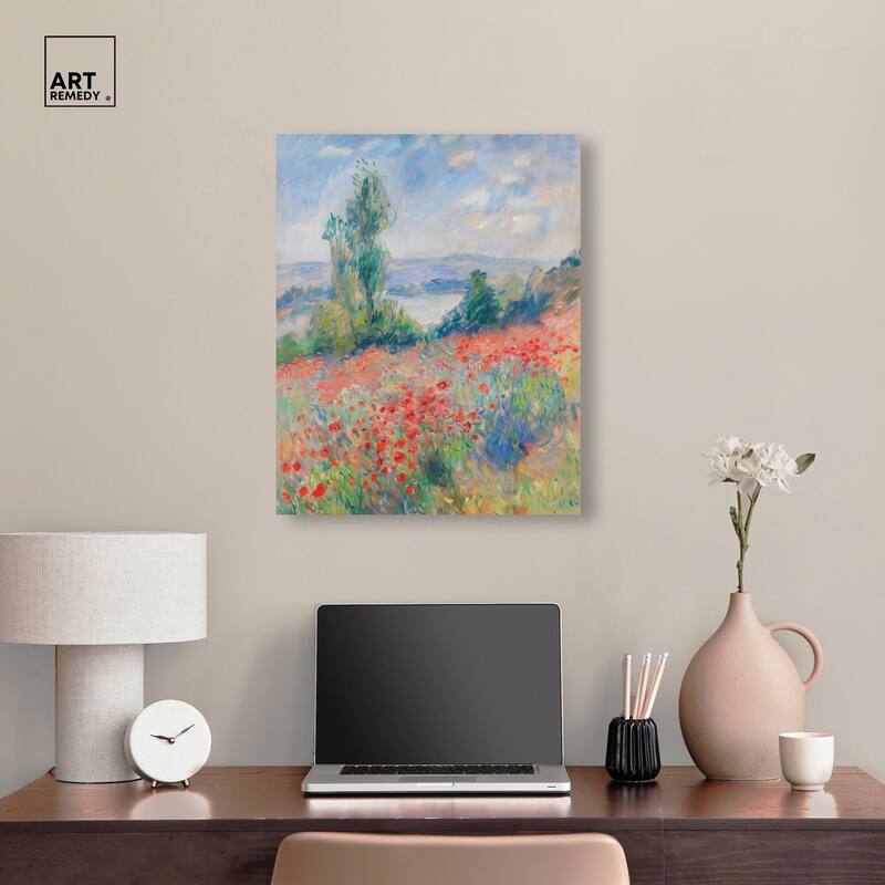 Blanket of Poppies I Canvas by Art Remedy, Gallery Wrapped