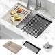 preview thumbnail 79 of 122, KRAUS Bellucci Workstation Undermount Granite Composite Kitchen Sink 29" L x 19" W (sink KGUW1-30WH) - White