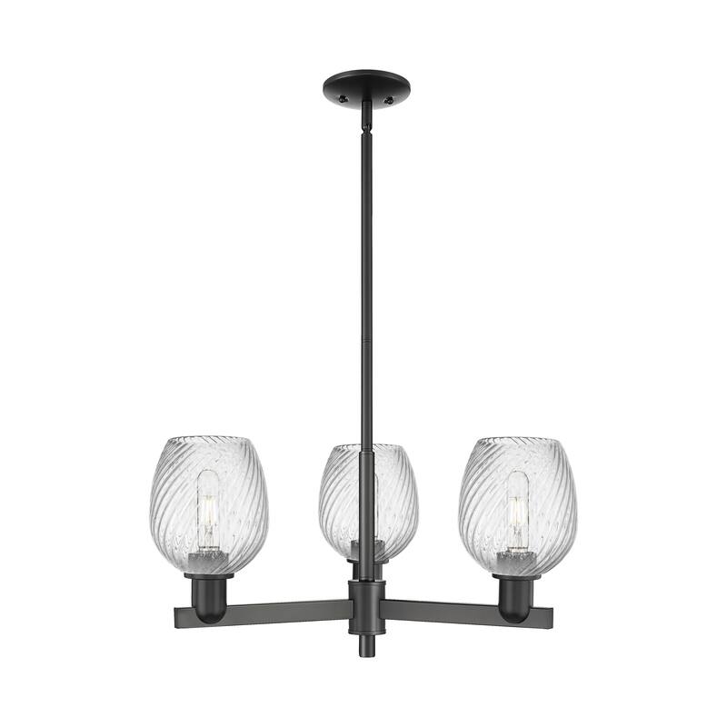 Innovations Lighting Endless Possibilities Arcadia - Salina - 3 Light 28" Stem Hung Chandelier - Matte Black