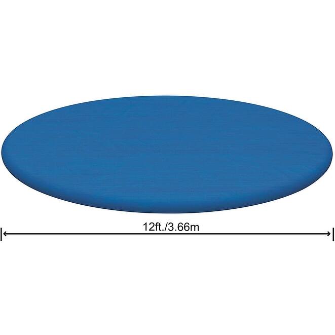 Bestway Flowclear Fast Set 8' Round Swimming Pool Cover for Above Ground Pools