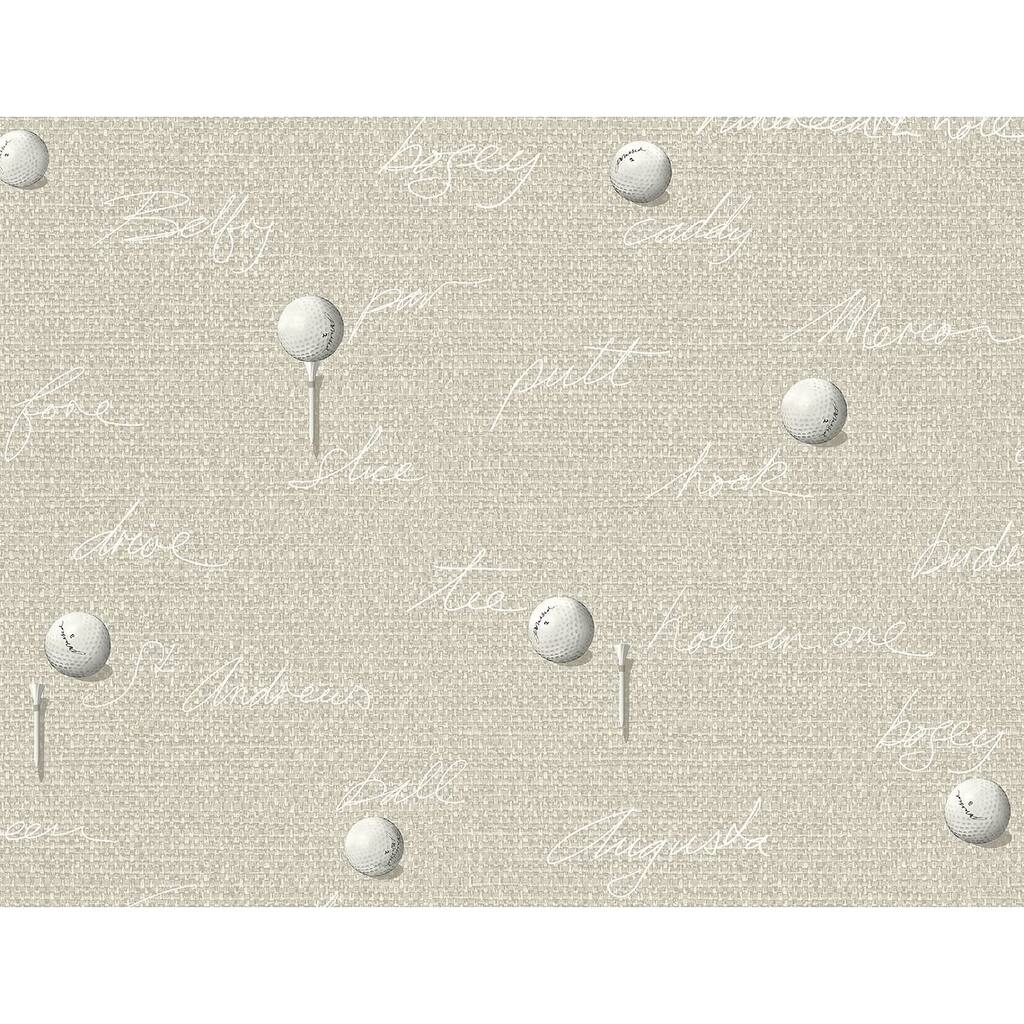 Seabrook Designs Gulf Island Fairway Unpasted Wallpaper - 27 in. W x 27 in L