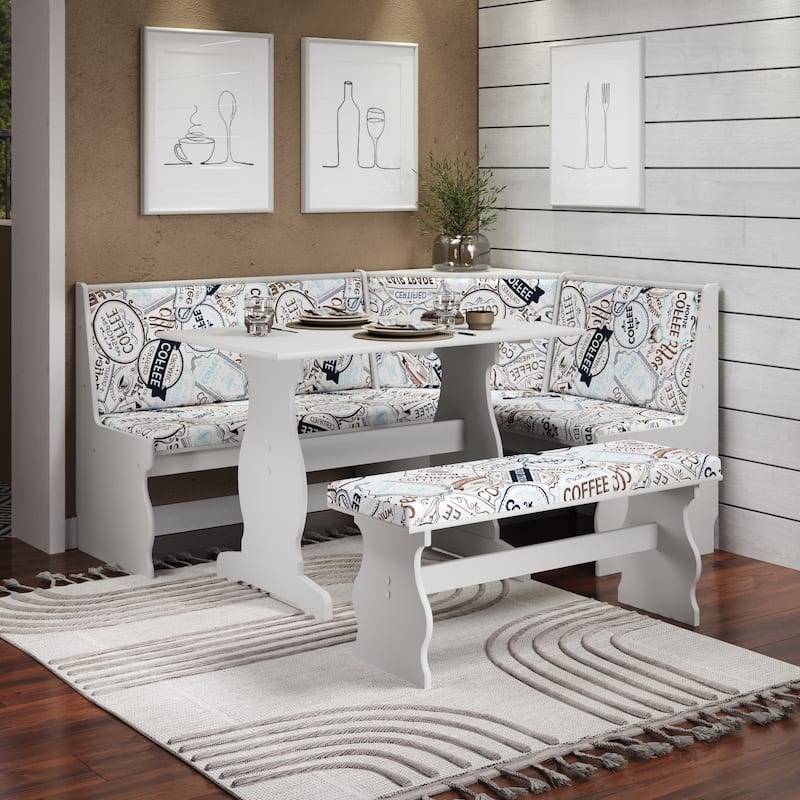 Hannah Breakfast Nook 3-piece Dining Set