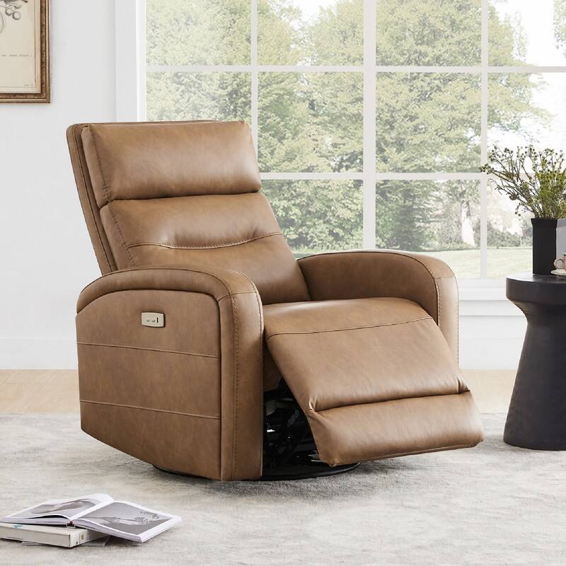 Spruce & Spring Cheryl Power Glider Swivel Rocker Recliner Chair Nursery Recliner