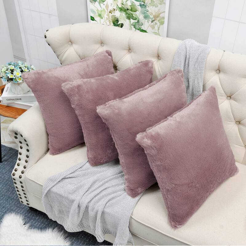 Fauxfur Pillow Shell Set 20'X20"