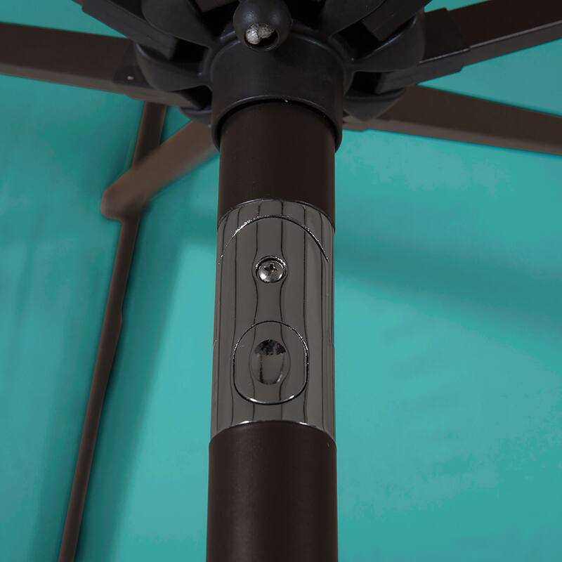 Brock 9-Foot Market Patio Umbrella with Concrete Base Weight Stand Included