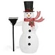 preview thumbnail 8 of 6, Lighted Christmas Snowman Outdoor Decorations - White