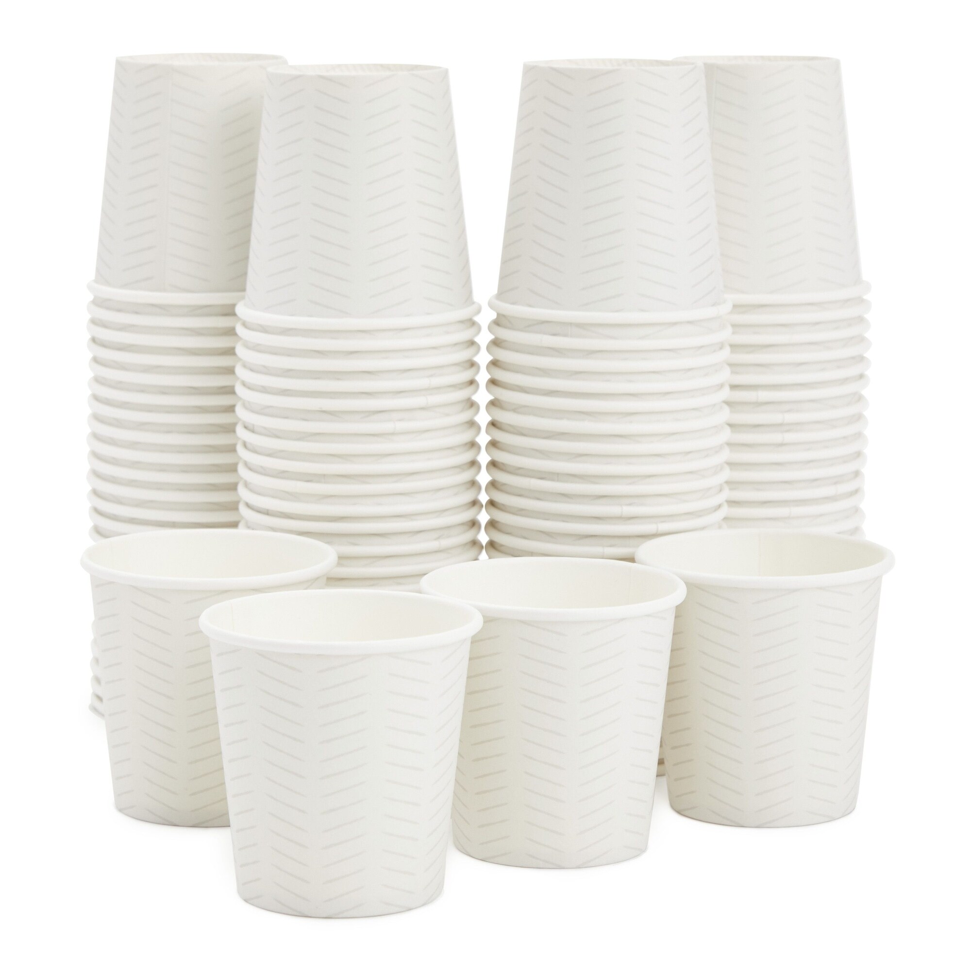 Miniature paper coffee shop cups