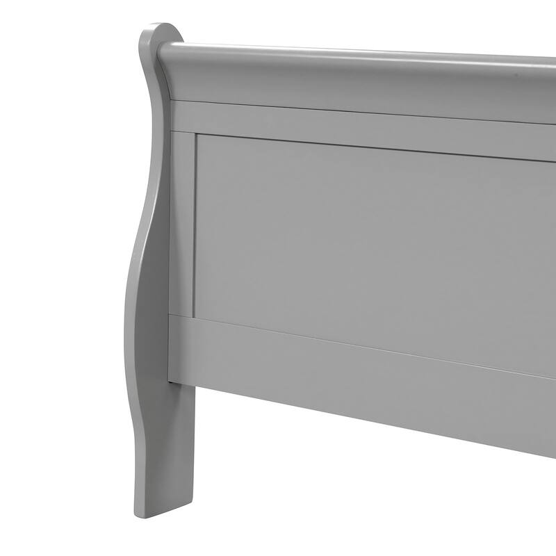 Furniture of America Mayday Modern Solid Wood 2-Piece Sleigh Bedroom Set