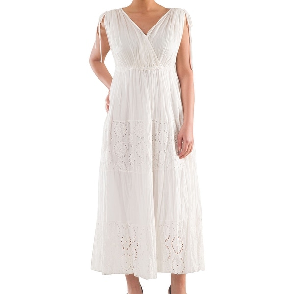 plus size white cotton dress