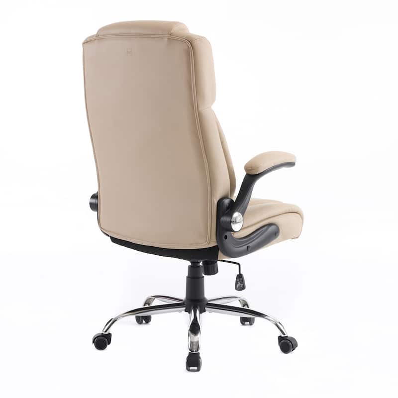 GENESIS Office Chair Rolling Desk Chair w/ Adjustable Armrest, Khaki - N/A