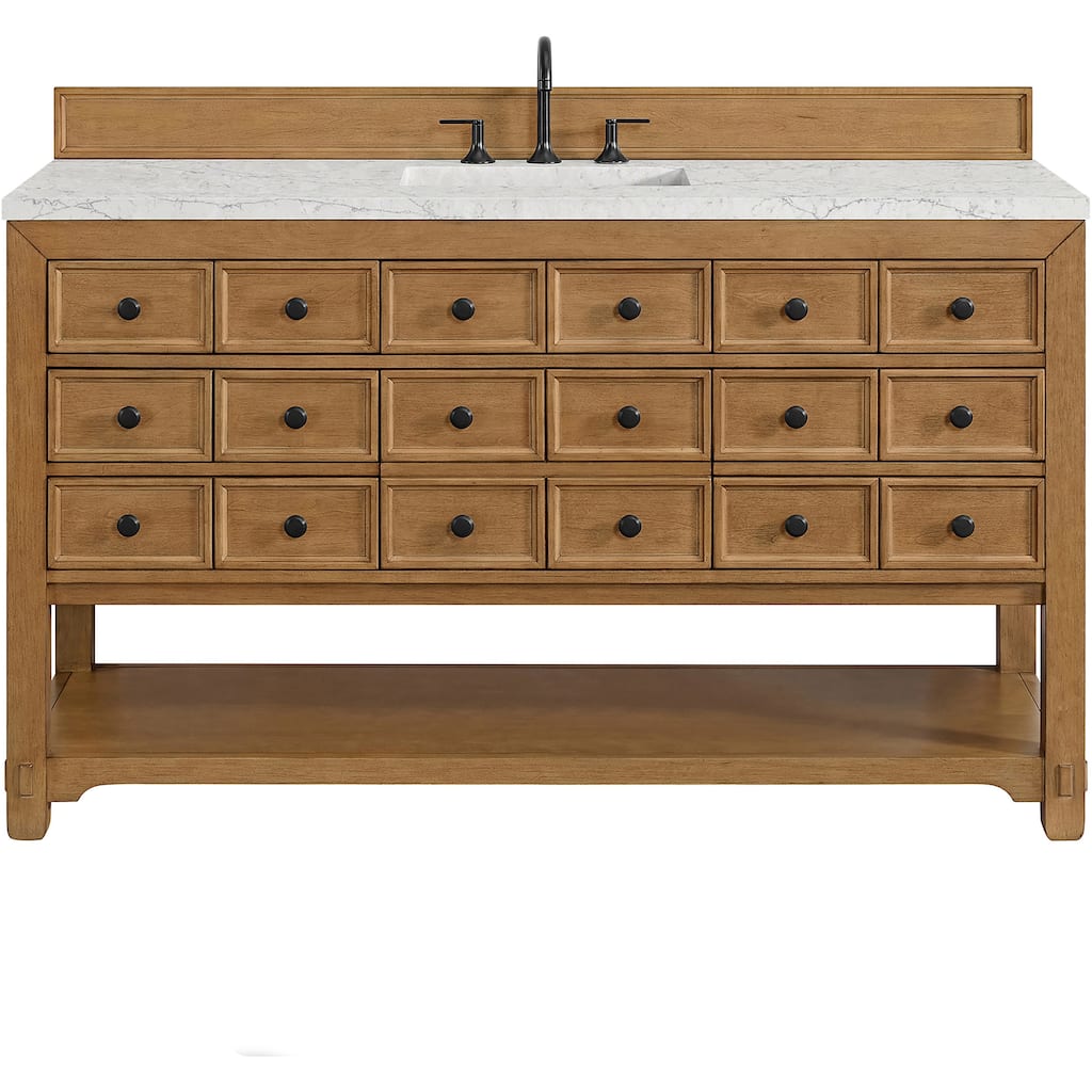 James Martin Vanities 505-V60S-FEJP Malibu 60" Free Standing Single