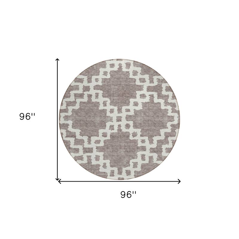 HomeRoots Geometric Transitional Rectangle Outdoor Rug