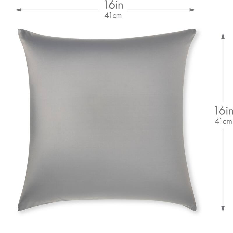 Throw Pillow Cozy Soft Microbead Dark Grey: 1 Pc