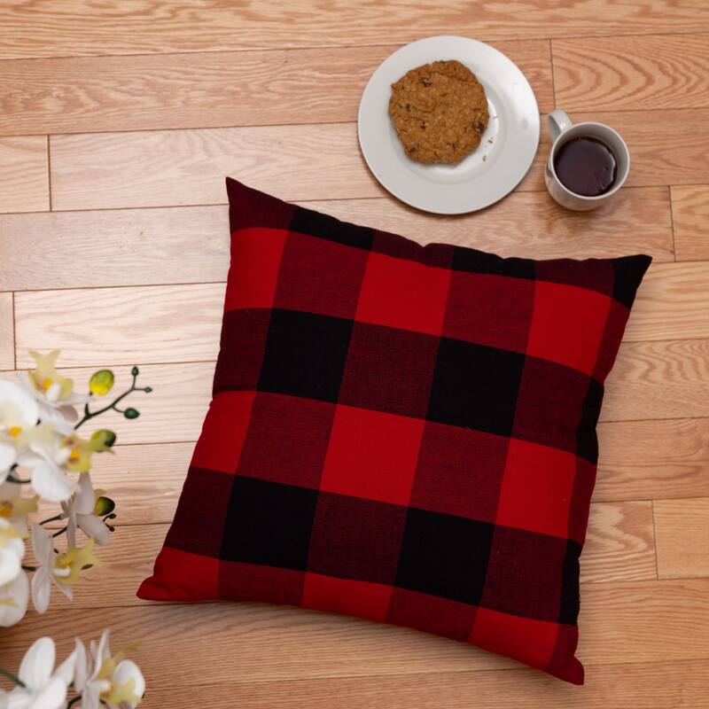 Fabstyles Buffalo Check 2 Piece Cotton Cushion Set