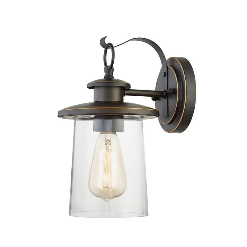 1-Light Outdoor Wall Sconce - 6.62"x8.3"x12" - 6.62"x8.3"x12" - Oil Rubbed Bronze