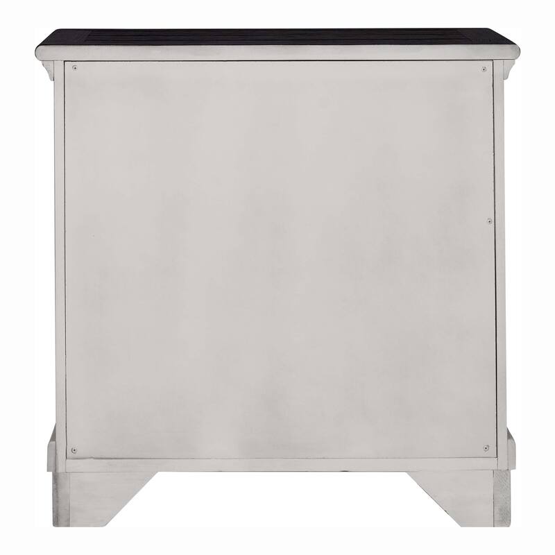 Furniture of America Eryndor Modern Farmhouse 3-Piece White Solid Wood Platform Bedroom Set