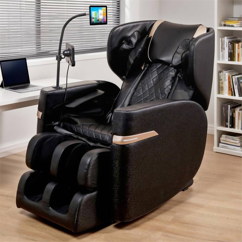 Massage Chair Recliner, Full Body Air Compression with Heat Therapy, Foot Rollers & Bluetooth Speakers