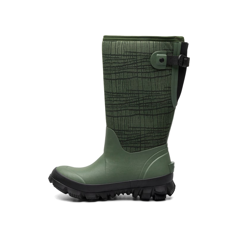 Bogs Women's Whiteout Adjustable Calf Waterproof Slip-On Snow Boot - Dark Green - 8