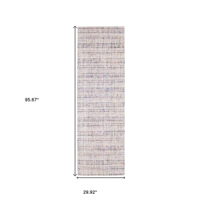 HomeRoots Striped Industrial Rectangle Area Rug