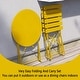 preview thumbnail 6 of 11, 3pc Metal Folding Bistro Set, Weather-Resistant Outdoor/Indoor Conversation Set for Patio, Yard, Garden