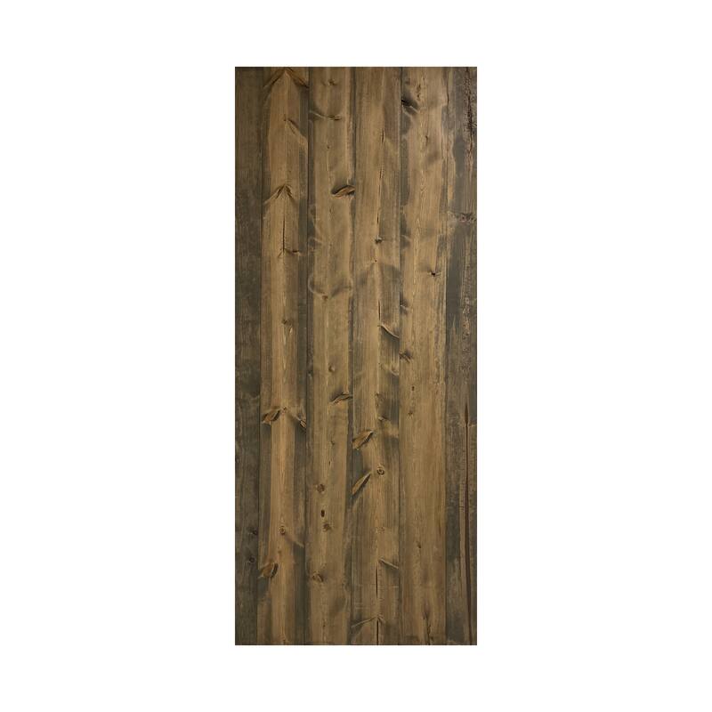 Coast Sequoia 48in/60in/72in/84in x 84in S Series Pine Wood Double Sliding Barn Door With Hardware Kit