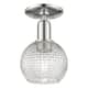 Option Polished Nickel / Clear Basketweave