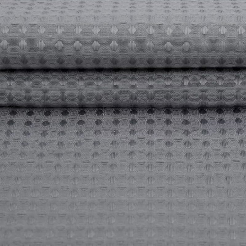 Waffle Weave Shower Curtain with Snap-liner No Hooks Needed