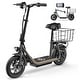 preview thumbnail 1 of 7, Electric Scooter with Seat for Adult, 12" Tire Electric, Foldable, Max Speed 19 Mph with 30 Miles Range Black