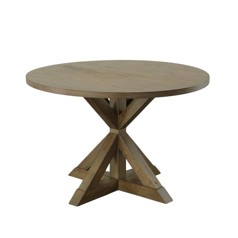 Trestle Base Dining Table - 47.25" - Walnut Gray