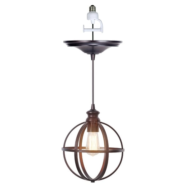 Instant Pendant Series 1-Light Brushed Nickel Recessed Light Conversio