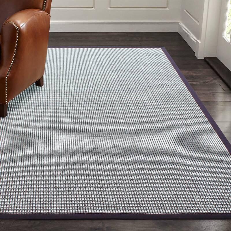 A1HC Sisal and Wool Rug, Natural Fiber Area Rugs with Non-Skid Latex Backing, Rug for Entryway, Dining or Living Room