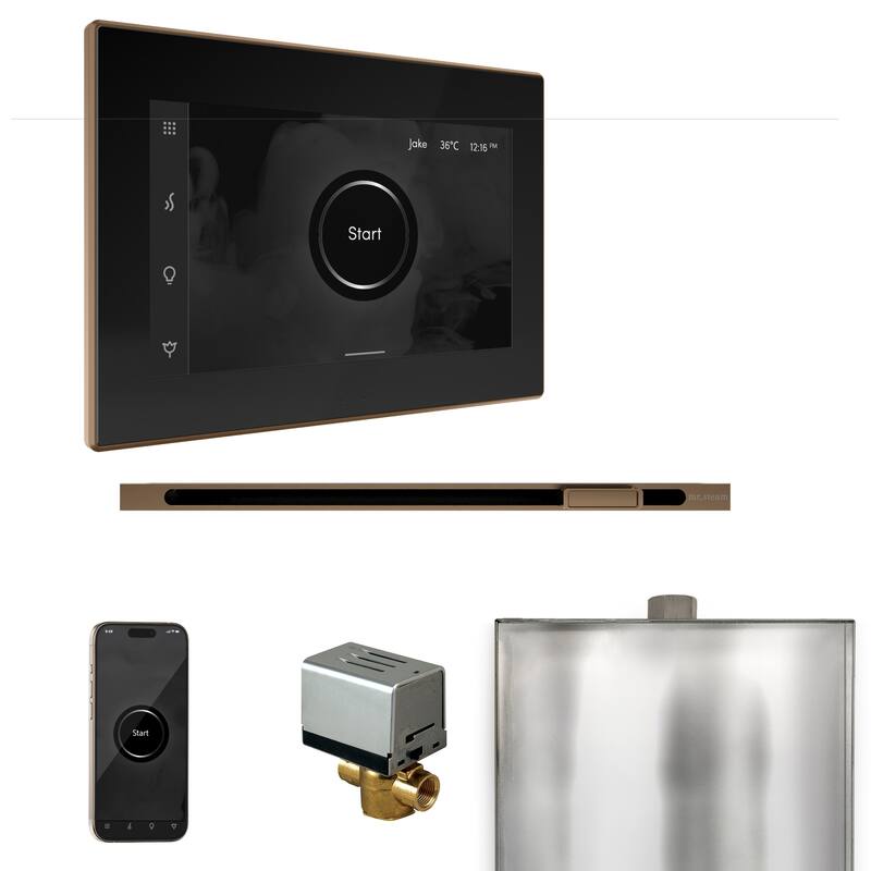 Mr Steam BXL Xbutler Linear Package Steam Shower Control Package with - Black / Nouveau Bronze