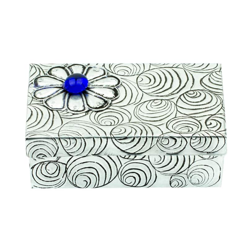 Novica Handmade Radiant Treasure Decorative Aluminum Box