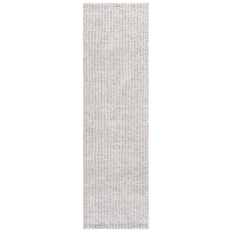 SAFAVIEH Handmade Renewal Reeli Wool Rug - 2'3" x 8' Runner - Ivory/Grey