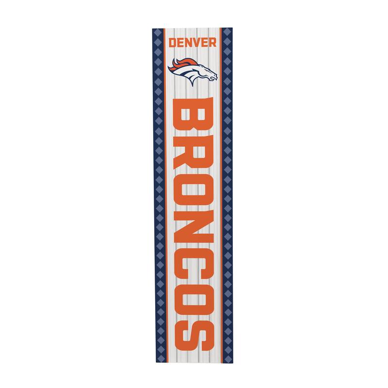 47" Double Sided Seasonal Porch Leaner, Denver Broncos - 47" x 11.25"