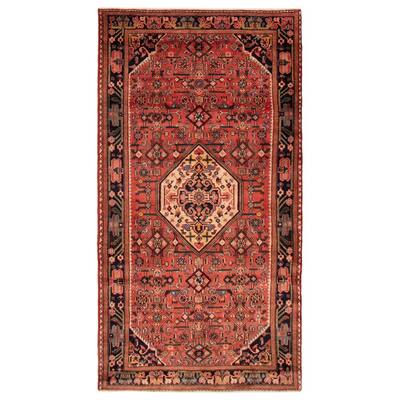 ECARPETGALLERY Hand-knotted Andelz Red Wool Rug - 4'8 x 8'6