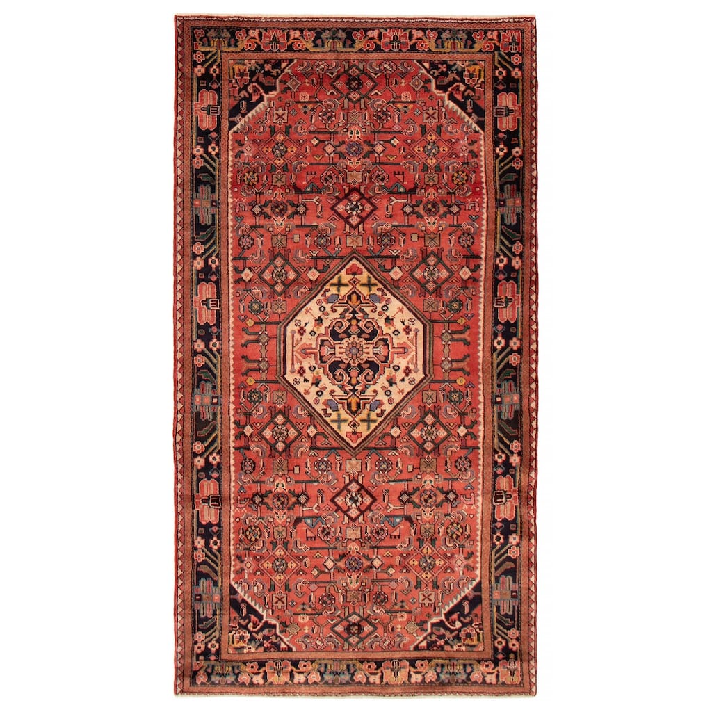 ECARPETGALLERY Hand-knotted Andelz Red Wool Rug - 4'8 x 8'6