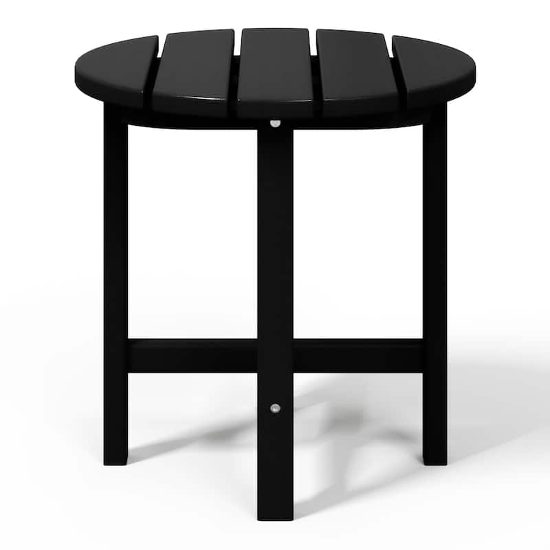 Polytrends Altura Eco-friendly All Weather Round 18" Side Table