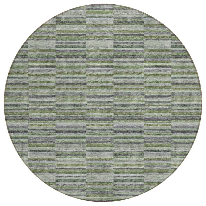 Machine Washable Indoor/ Outdoor Chantille Contemporary Geo Rug