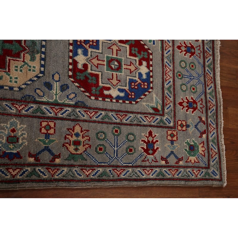 Kazak Oriental Runner Rug Handmade Hallway Wool Carpet - 2'6" x 12'9"