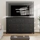 preview thumbnail 10 of 18, Rattan Dresser Storage Cabinet for Bedroom Living Room, Black