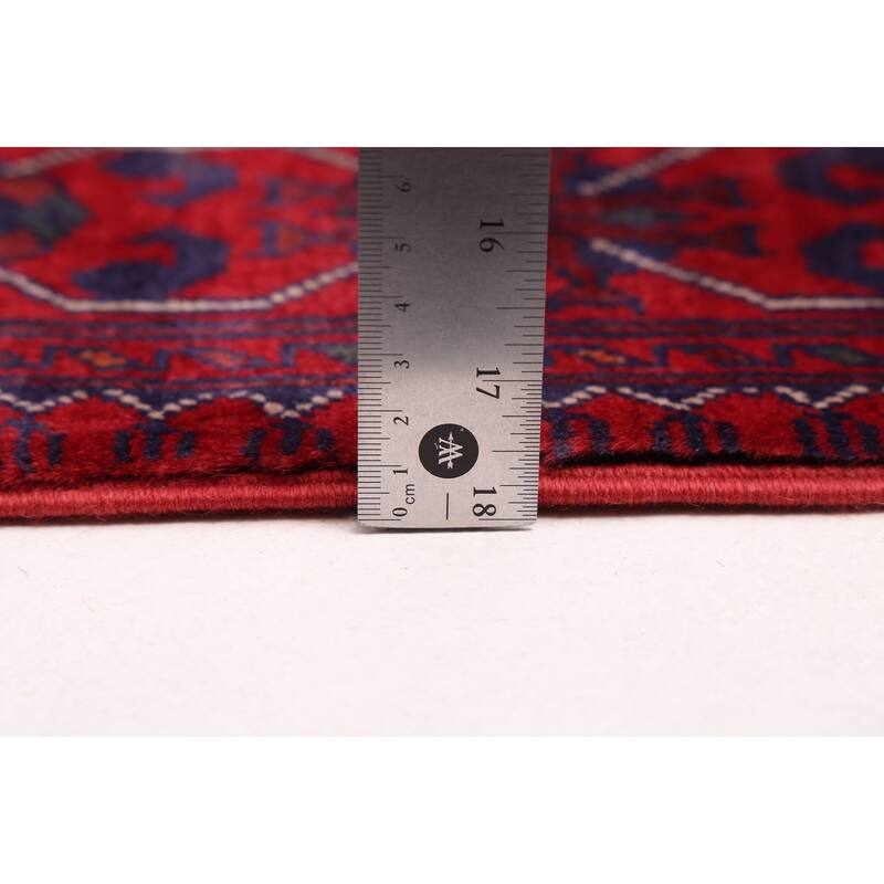 ECARPETGALLERY Hand-knotted Finest Khal Mohammadi Red Wool Rug - 2'10 x 12'2