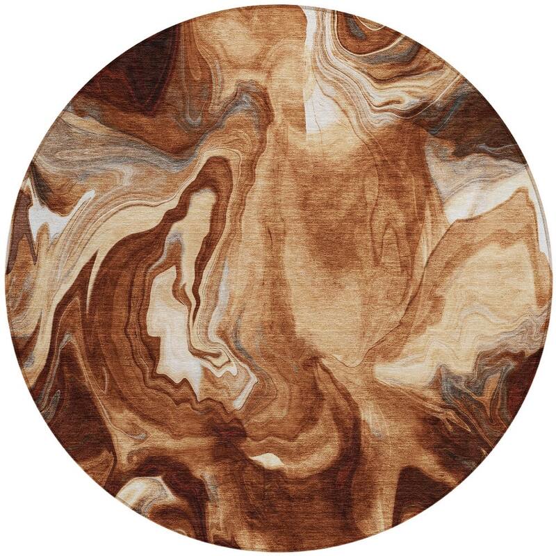 HomeRoots Abstract Transitional Rectangle Outdoor Rug