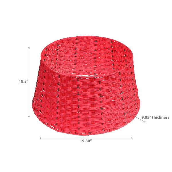 Christmas Basketweave Tree Collar Red Bed Bath & Beyond 38431498