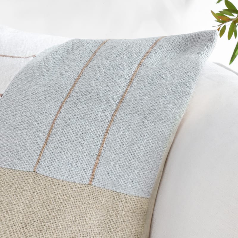 Villa by Classic Home Niya Multicolor Linen Blend Throw Pillow