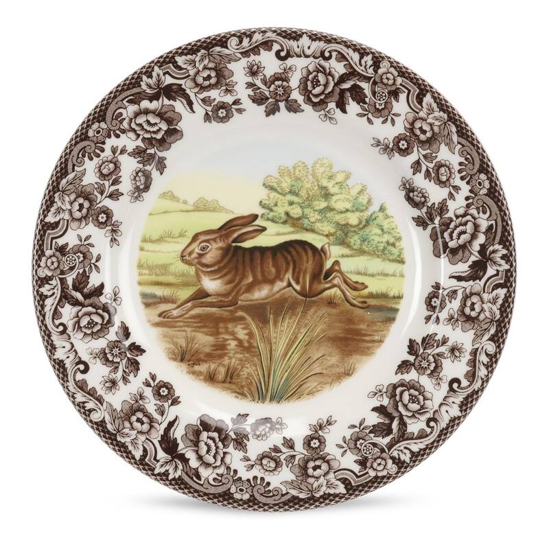 Spode Woodland Salad Plate - Assorted Animals - 8 Inch - Rabbit