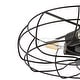 preview thumbnail 17 of 16, GetLedel 15-inch Farmhouse 3-Light Caged Semi Flush Mount Ceiling Light