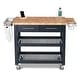 Chris & Chris Pro Chef Work Station Natural All Wood - Bed Bath ...