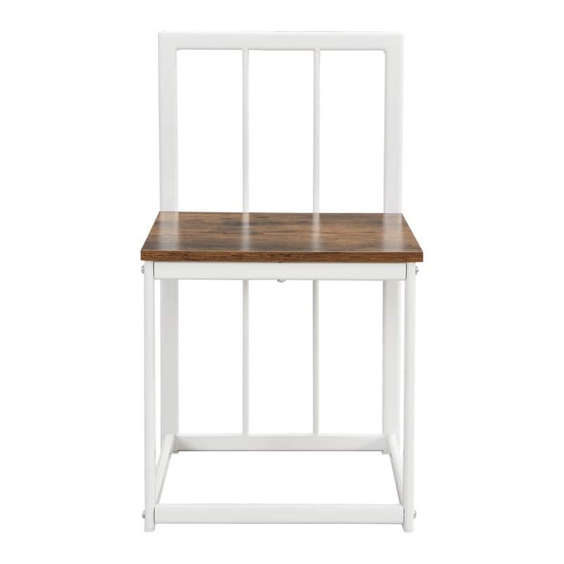 Mid-Century 7-Piece Dining Table Set for 6 People, Kitchen Dining Room Table Set with Faux Marble Dining Table and 6 Chairs