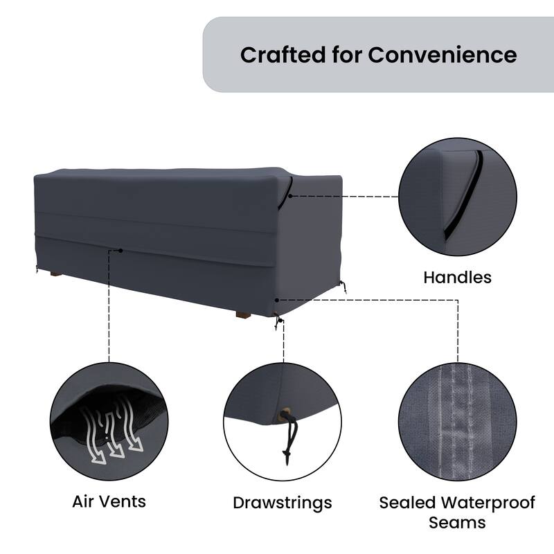 Claremont Outdoor Patio Furniture Daybed Cover - 26 x 68.75 x 33.25